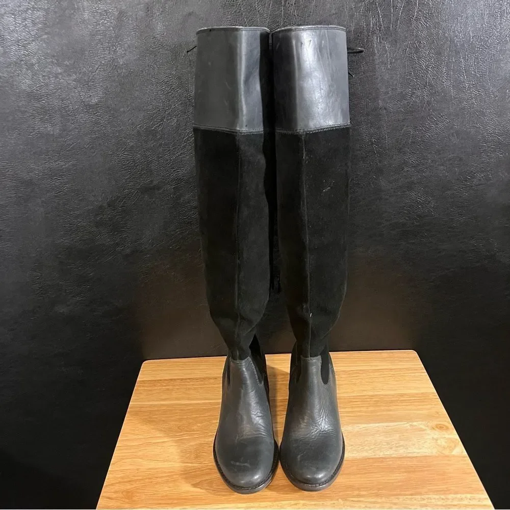 Lucky Brand Komah Black Knee High Boots Size 5.5‎
